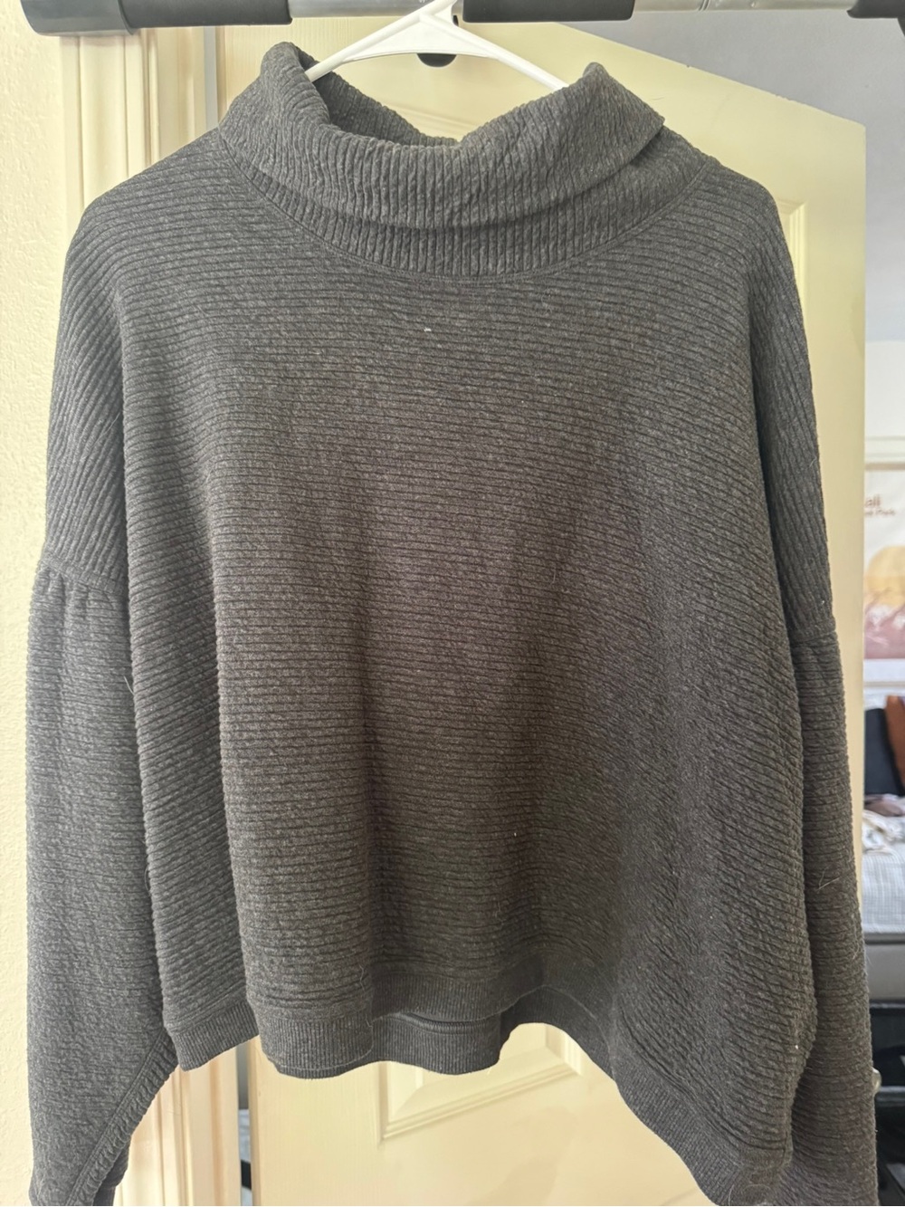 lululemon athletica Charcoal funnel neck sweater